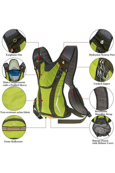 Go Veform Black Outdoor Cycling and Hiking Backpack - Dsc1026