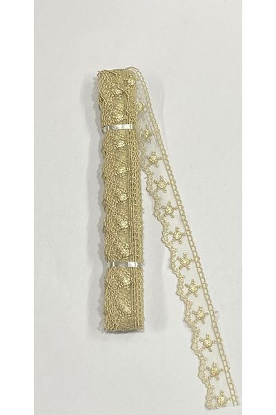 karantuhafiye 9 Meters Thin Tulle Guipure - 1 Ball Cappuccino Color