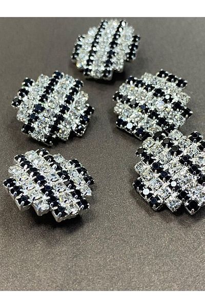 karantuhafiye Stone Button Square Button Set of 5