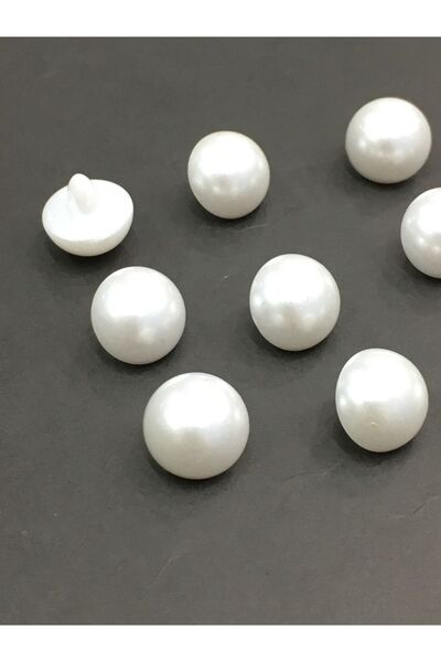 karantuhafiye Σετ κουμπιών μπλούζας Pearl Button 10 τεμαχίων σε λευκό χρώμα