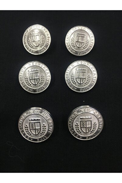 karantuhafiye Σετ μεταλλικών κουμπιών καμπαρντίνας 6 τεμαχίων