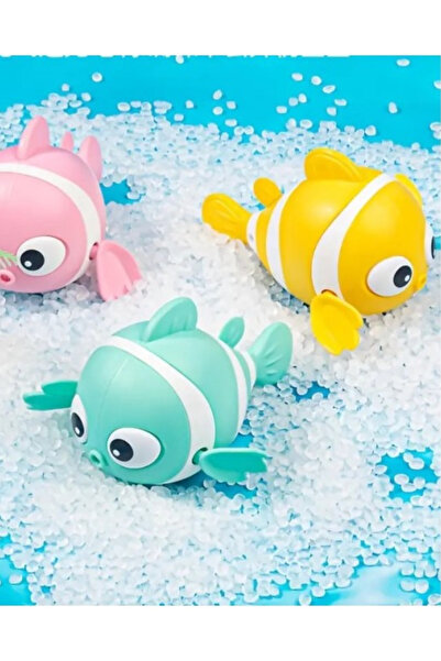 Hane Dostu Sevimli Balık Tasarım | Kurmalı | Yüzen Banyo Oyuncağı | Havuz Oyuncağı