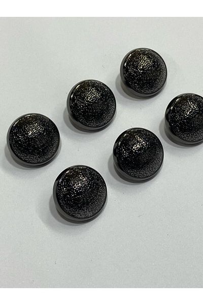 karantuhafiye Metal Button/Cardigan Vest Length/ Set of 6/1.8 cm/jx019/Anthracite