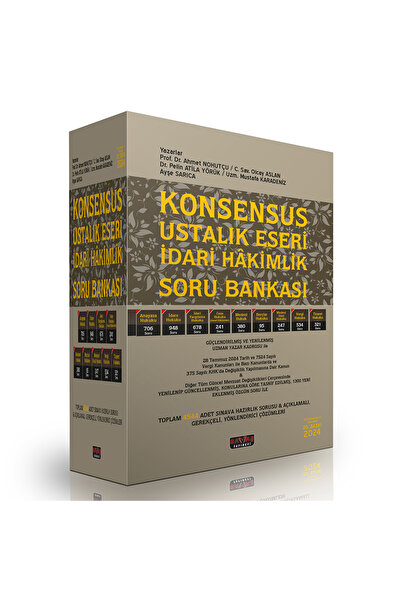 Savaş Yayınevi Konsensus Ustalık Eseri Idari Hakimlik Soru Bankası Savaş Yayınları Eylül 2024