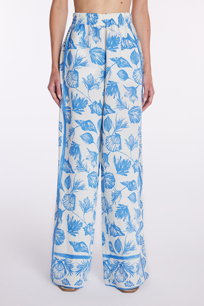 adL Desenli Beli Lastikli Pantolon