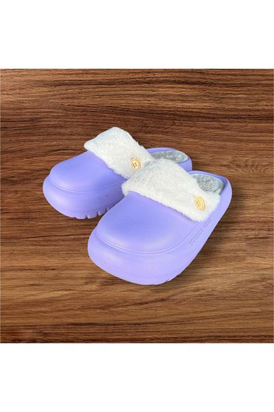 Sonimix Women's Furry Inside Removable and Washable Light Sole Fluffy Slippers