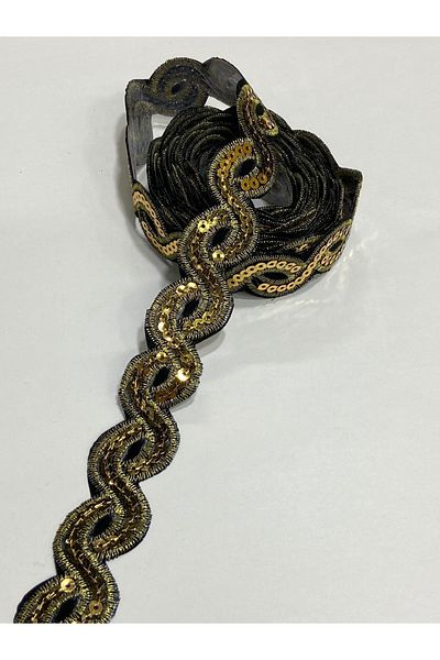 karantuhafiye 4 Meters Embroidery Strip - Iron-On, Border and Sequin