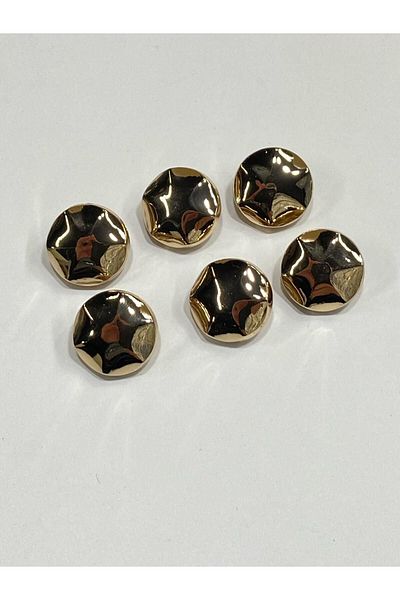 karantuhafiye Metal Button/Cardigan Vest Length/ Set of 6/1.8 cm/jx18/Gold