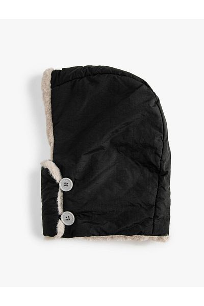 Koton Double Sided Snow Hat with Faux Fur Inside