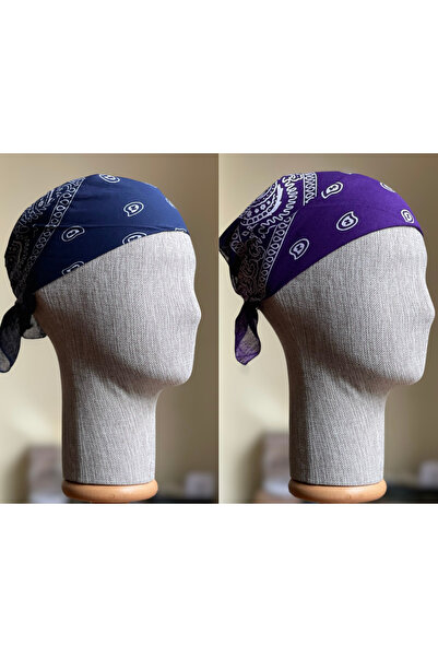 Rupen Kraft 2 قطعة 100% قطن منقوشة باندانا نمط كلاسيكي باندانا نمط عرقي باندانا