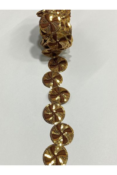 karantuhafiye 4 Meters Embroidery Strip - Iron-On, Border and Sequin