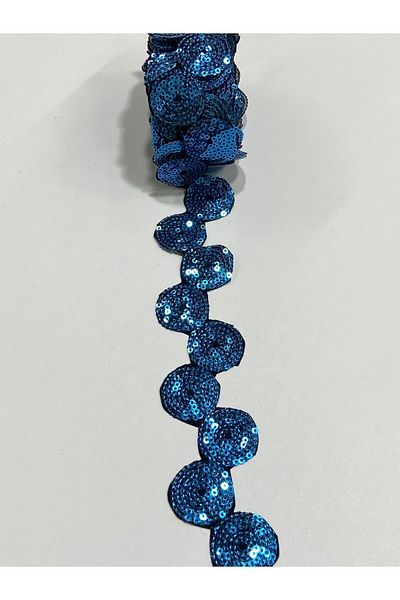 karantuhafiye 4 Meters Sequin Embroidery Strip - Iron-On, Border