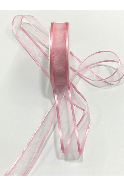 karantuhafiye Plain Chiffon Ribbon - Decorative, 25 mm, 20 m