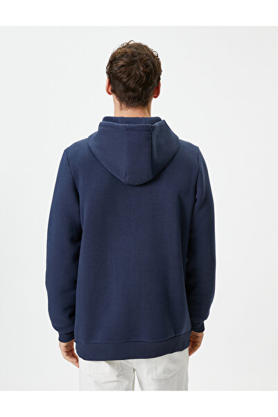 Koton Світшот з довгим рукавом з капюшоном На флісі Світшот з кишенею кенгуру Детальніше