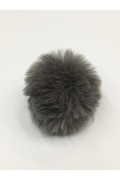 karantuhafiye Pompom / Yumoş Pompon 7 Cm Dark Gray