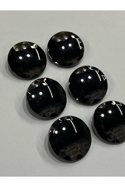 karantuhafiye Metal Button/Coat Coat Length/ Set of 6/2.5 cm/jx015/Black