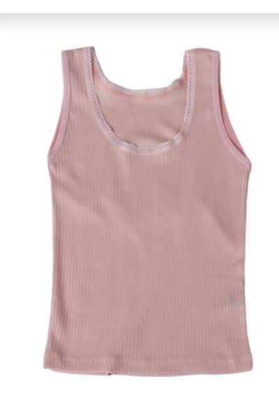 Berrak 6015 Girl Modal Wide Strap Undershirt 12 Pieces