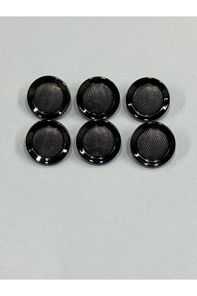 karantuhafiye Metal Button/Cardigan Vest Length/ Set of 6/1.8 cm/jx001/Black