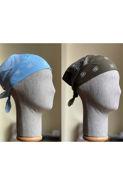 Rupen Kraft 2 bucăți Bandana cu model 100% bumbac Bandana cu model clasic Bandana cu model etnic