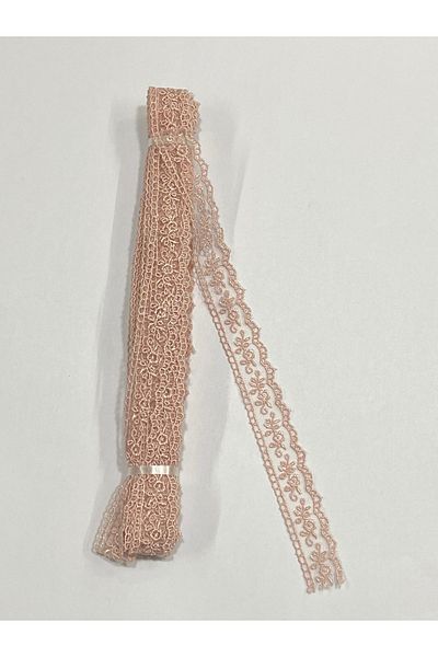 karantuhafiye 9 Meters Thin Guipure - Powder Color, 1 Ball Thin Tulle Guipure