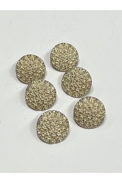 karantuhafiye Cardigan vest button / design button / special plated button / Open Cappuccino set of 6 / 1.7 Cm