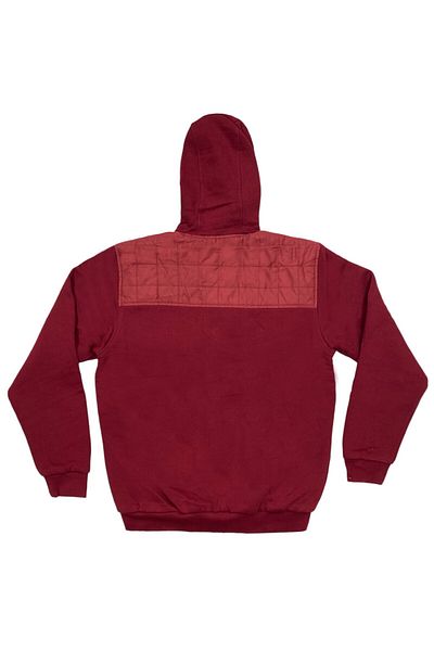 Masimar Men's Hooded Fur Lined 3 Thread Zippered Regular Fit Sweatshirt Coat