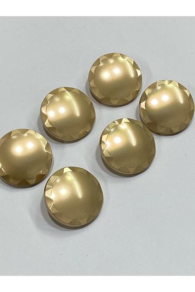 karantuhafiye Metal Button/Coat Coat Length/ Set of 6/2.5 cm/jx015/ Matte Gold