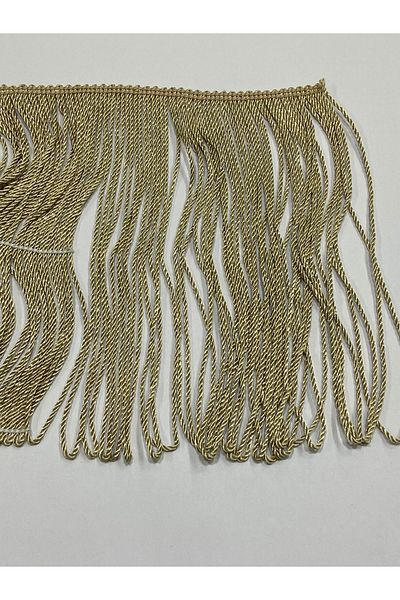 karantuhafiye Gold Color Sofa Curtain Fringe - Tassel, 20 cm, 1 Meter