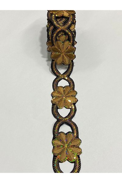 karantuhafiye 4 Meters Embroidery Strip - Iron-On, Border and Sequin