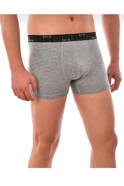 Berrak 4475 Ανδρικά Lycra Striped Boxers - Μονό πακέτο