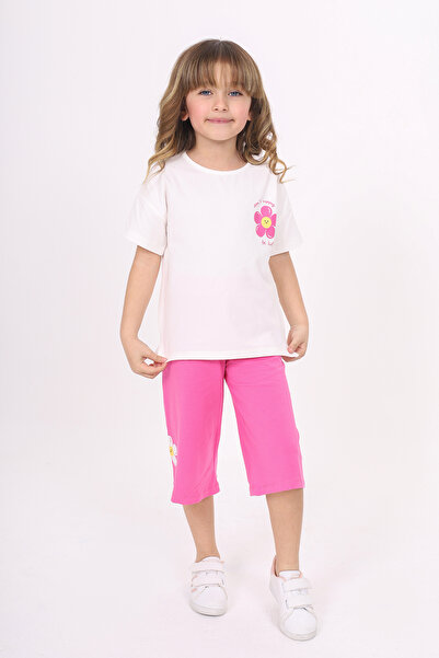 Toontoy Комплект капри с флорален принт за момичета