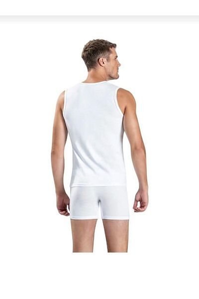 Jiber JİBER 123 MEN'S ZERO SLEEVE V-NECK ATHLETE 12 PIECES