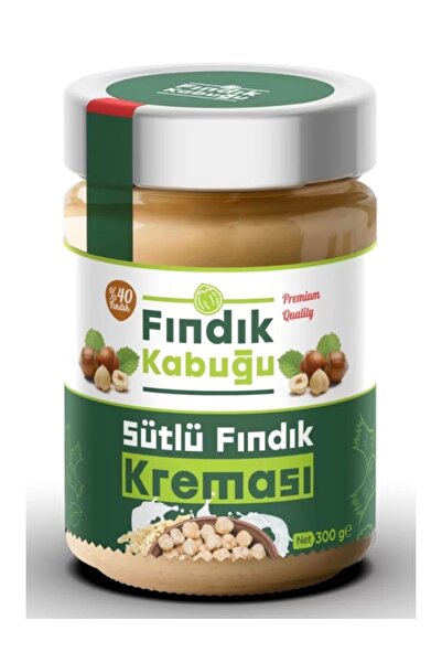 Fındık Kabuğu Sütlü %40 Fındık Kreması 300 gr X 10 Paket