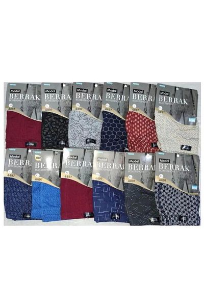 Berrak 4497 ΑΝΔΡΙΚΟ ΜΟΝΑΔΑΛΙΚΟ ΣΧΕΔΙΟ BOXER 12 ΤΕΜ