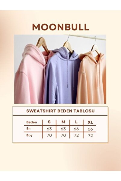 MOONBULL Φούτερ με στάμπα Unisex Crew Neck Oversize πίσω