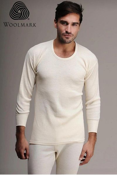 Hasyün ΑΝΔΡΙΚΟ ΣΕΤ ΣΑΣΙΕΝ 100% ΜΑΛΛΙΝΟ ΜΑΚΡΥΜΑΝΙΚΟ 2 ΤΕΜ