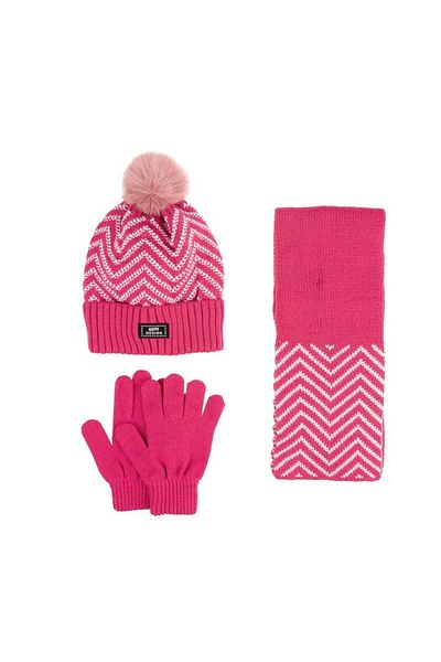 Aware Time Kitti 9-15 Years Old Girl's Fleece Scarf Beanie Gloves Set of 3