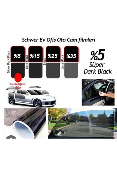 OSSOFOL 152cmx600cm % 20 Orta Koyu Ton Cam Filmi Iade Garantili Aparat Hediyeli Içeriyi Göstermez 152x6