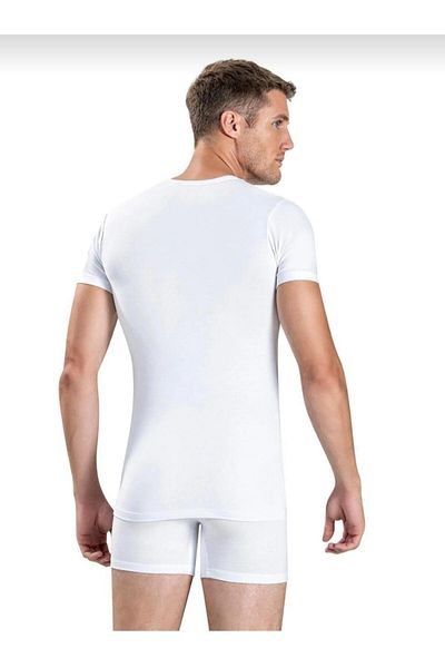 Jiber JİBER 213 - MEN'S V-NECK LYCRAL HALF SLEEVE ATHLETE 10 PIECES