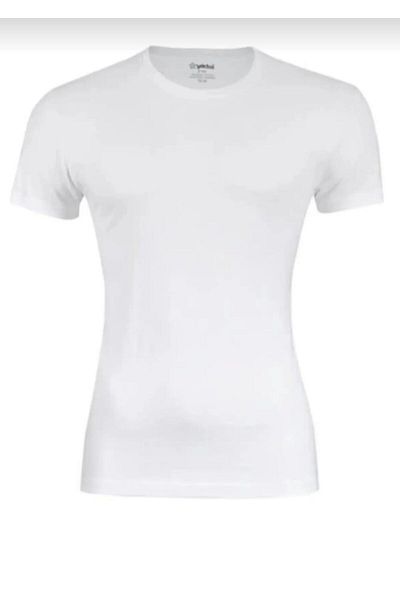 YILDIZ 475 Men's Bamboo Crew Neck Undershirt - Short Sleeve Single