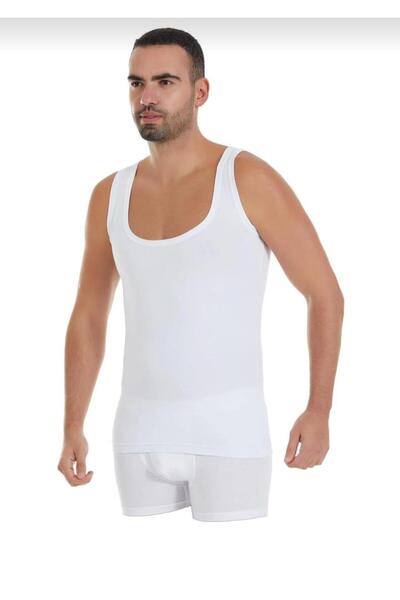 YILDIZ 330 قميص داخلي رجالي مودال بياقة عميقة 6 قطع