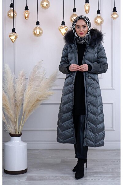 Womania WOMANİA X Jacket  Mont 18692 Gri