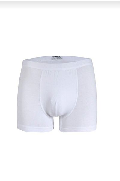 YILDIZ Ανδρικό Modal Lycra White Boxer - Μονό