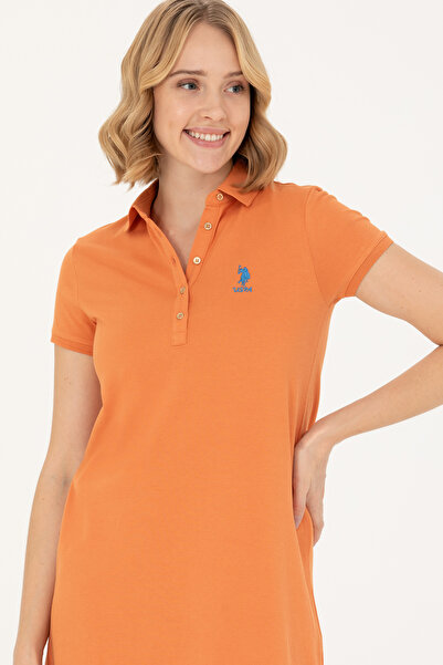 U.S. Polo Assn. Brick Colored Knitted Women's Dress -50262672-VR031