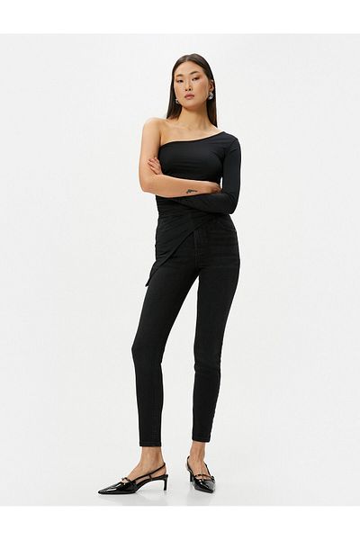Koton High Waist Recovery Skinny Fit Jeans - Carmen Jean mit schmalen Beintaschen