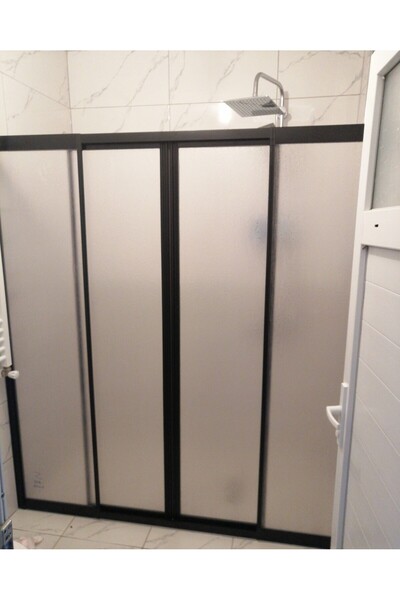 OBERS SİYAHPLEKSİ 140-160cm ARASI SİYAH MİKA DUŞAKABİN