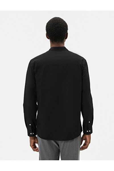 Koton Κλασικό πουκάμισο Slim Fit Μακρυμάνικο Κουμπωμένο