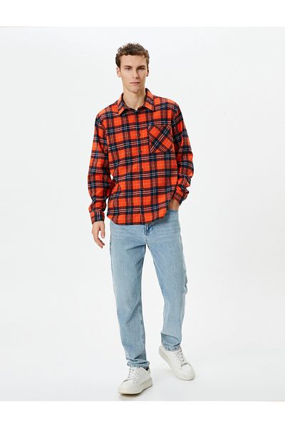 Koton Риза Lumberjack с джобове и детайлна класическа яка с копчета