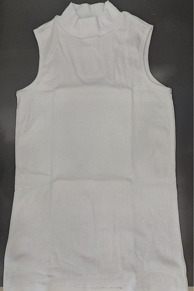 KOTA 6465 Model Report Ribbed Single Sleeveless Turtleneck Body