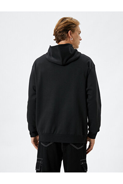 Koton Τσέπη με κουκούλα με κουκούλα με κουμπιά με λεπτομέρεια ψηλό γιακά με ραβδώσεις